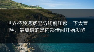 世界杯预选赛里防线前压那一下太冒险，最离谱的是内部传闻开始发酵